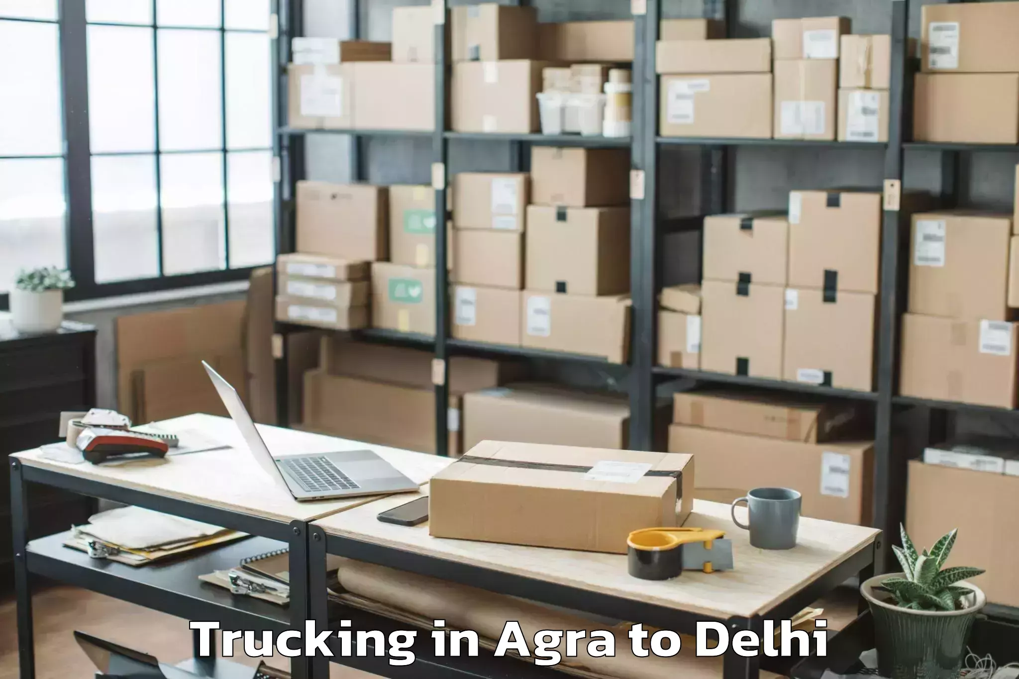 Book Agra to Flatted Factory Complex Okhla Trucking Online